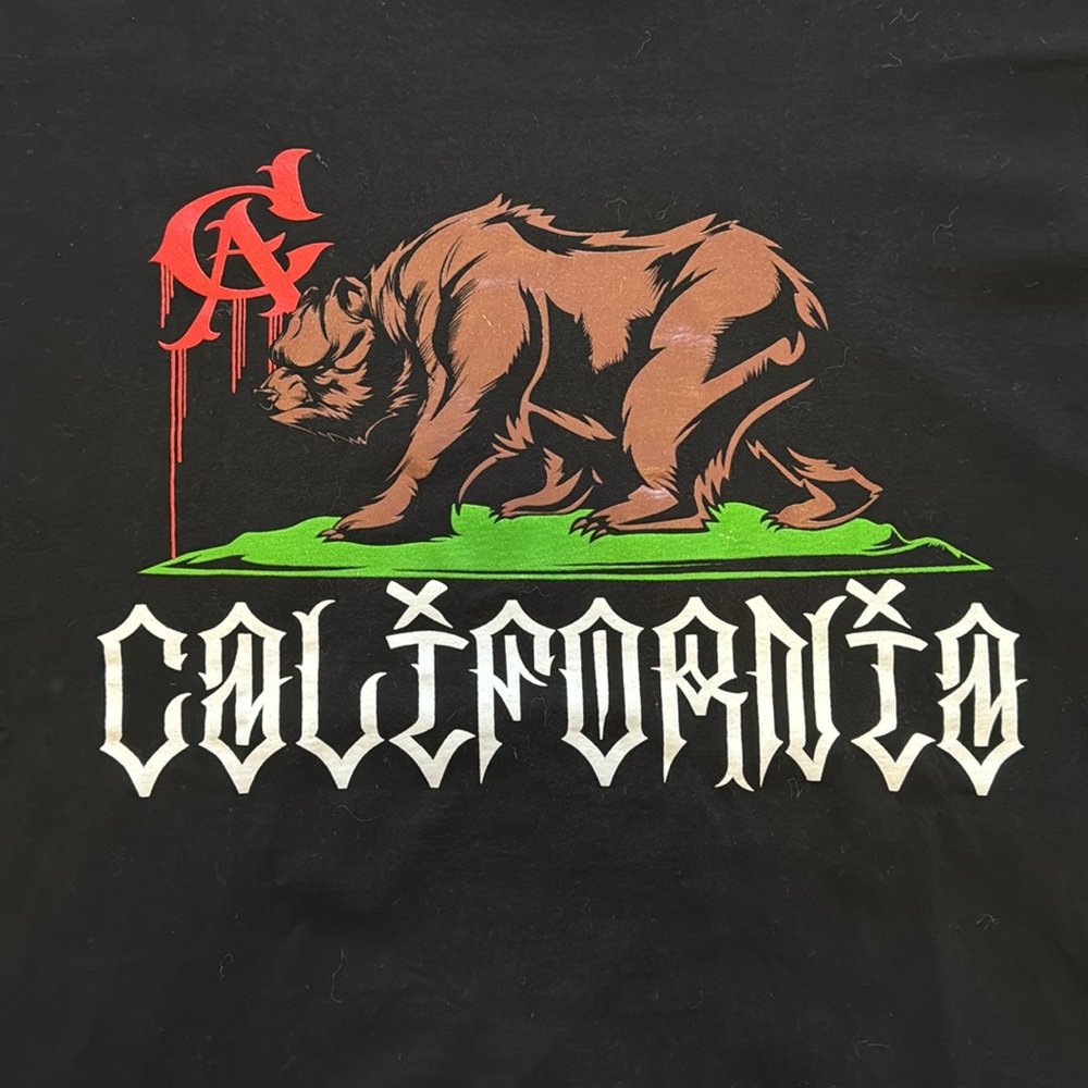 PRO Athletic California Bear Print Logo Tshirt